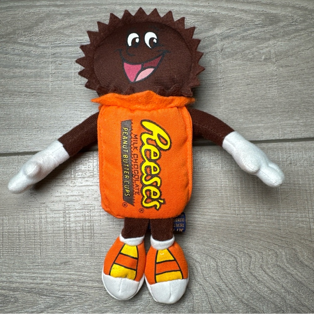 Vintage Reese's‎ Chocolate Plush 1994 Peanut Butter Cup Stuffed Petting Zoo 9 In